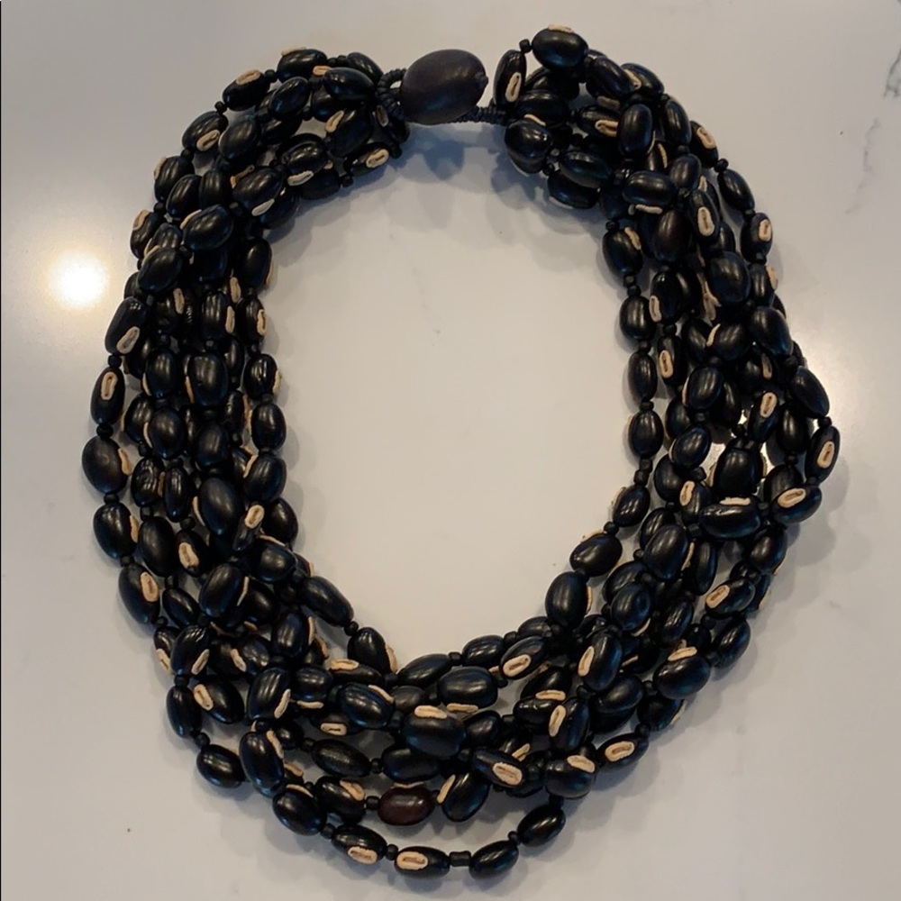 Neiman Marcus multi strand beaded necklace